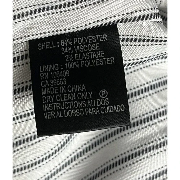 Tahari ASL Black Button Up Womens Blazer Jacket  Petite 4P Business Casual - Picture 6 of 9